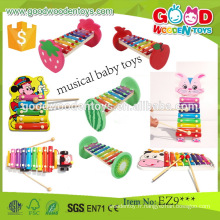 EN71 / ASTM Design plus récent en bois Educatif Xylophone OEM / ODM Musical Baby Toys for Promotion